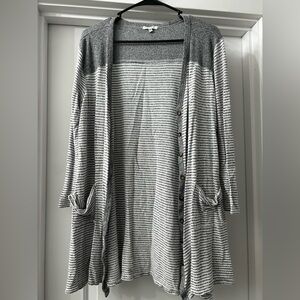 Maurice’s striped cardigan. Size medium.